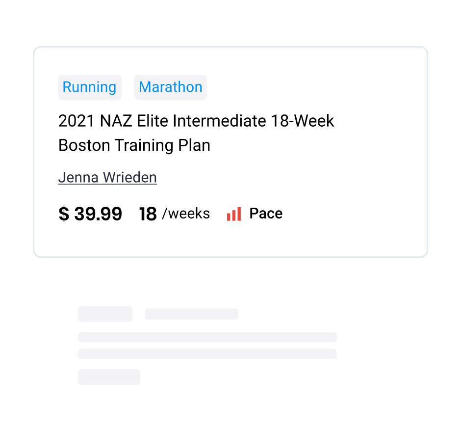 Training Plan Marketplace